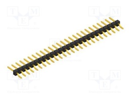 Connector: pin strips; pin header; male; PIN: 26; 2.54mm; SMT; 1x26