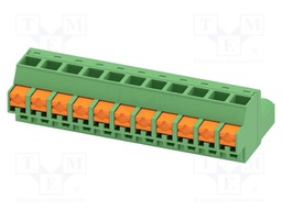 PCB connector, nominal cross section: 2.5 mm2, color: green,