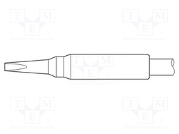 Tip; chisel; 0.6x0.3mm