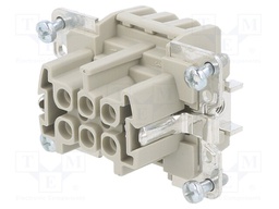 Connector: rectangular; female; EPIC H-BE; PIN: 6; 6+PE; size H-B 6
