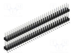Connector: pin strips; pin header; male; PIN: 64; 2.54mm; SMT; 2x32