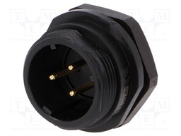 Socket; male; SP17; PIN: 3; IP68; soldering; 500V; 2mm2; 10A