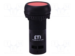 Switch: push-button; 22mm; NC; red; IP65; flat; E; Pos: 2; Ø22.5mm