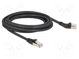 Patch cord; S/FTP; Cat: 6a; RJ45 plug,RJ45 left angled plug; 3m