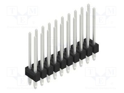 Connector: pin strips; pin header; male; PIN: 20; 2.54mm; THT; 2x10