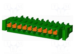 Connector: pluggable terminal block; plug; female; straight; 5.5A