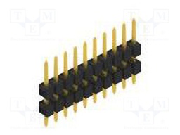 Connector: pin strips; pin header; male; PIN: 10; 2.54mm; THT; 1x10