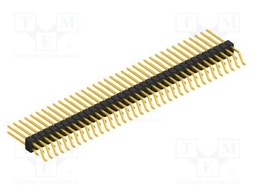 Connector: pin strips; pin header; male; PIN: 72; 2.54mm; SMT; 2x36