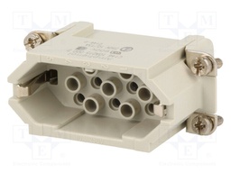 Connector: HDC; male; C146,heavy|mate D; PIN: 15; 15+PE; size A10