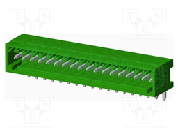 Connector: pluggable terminal block; socket; male; angled; THT