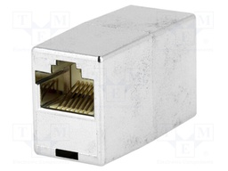 Coupler; shielded; Layout: 8p8c; RJ45 socket,both sides