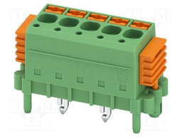 PCB direct plug, nominal cross section: 2.5 mm2, color: gree