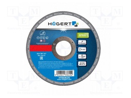 Grinding wheel; Ø: 115mm; Øhole: 22.23mm; Disc thick: 6mm; corundum