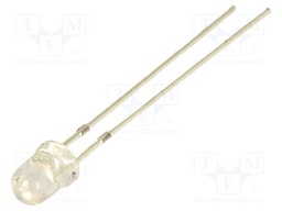 LED; pink; 4mm; 3600mcd; 30°; Front: convex; 3.1VDC; No.of term: 2