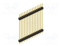 Connector: pin strips; pin header; male; PIN: 15; 2.54mm; THT; 1x15