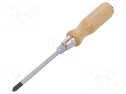 Screwdriver; Phillips; Size: PH2; for impact,assisted with a key