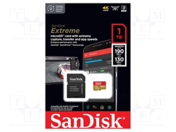 Memory card; Extreme,A2 Specification; microSDXC; 1TB; R: 190MB/s