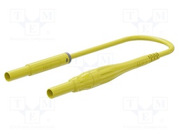 Test lead; 8A; insulated; Urated: 1kV; Len: 2m; yellow