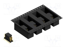 Connector: pin strips; pin header; male; PIN: 12; 2.54mm; SMT; 2x6