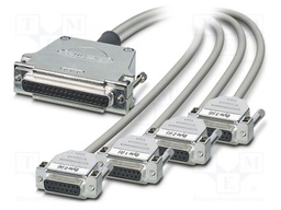 Cable; D-Sub 15pin socket x4,D-Sub 37pin socket; PVC; Len: 2m