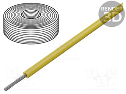 Wire; SiF; stranded; Cu; 6mm2; silicone; yellow; -60÷180°C; 500V