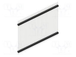 Connector: pin strips; pin header; male; PIN: 31; 2.54mm; THT; 1x31