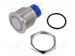 Switch: vandal resistant; Pos: 2; DPST; 3A/250VAC; OFF-ON; red; IP67