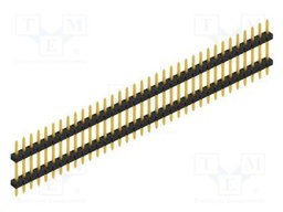 Connector: pin strips; pin header; male; PIN: 35; 2mm; THT; 1x35