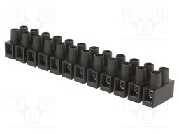 Terminal block; screw terminal; ways: 12; 4mm2; terminals: 24; 400V