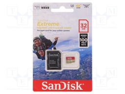 Memory card; Extreme,UHS-I; for GoPro; SD HC Micro; 32GB
