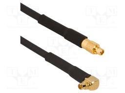 Cable; 0.5m; MCX male,both sides; angled,straight