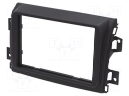 Radio frame; Fiat; 2 DIN; matt black