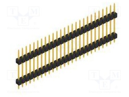 Connector: pin strips; pin header; male; PIN: 26; 2.54mm; THT; 1x26