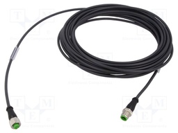 Connection lead; M12; PIN: 4; 10m; 4A; Series: 7000; Colour: black