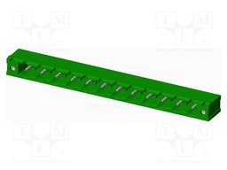 Connector: pluggable terminal block; socket; male; angled 90°
