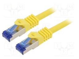 Patch cord; S/FTP; 6a; stranded; Cu; LSZH; yellow; 3m; 26AWG