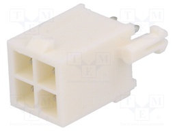 Socket; wire-board; male; Mini Universal MATE-N-LOK; 4.14mm; THT