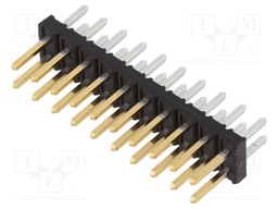 Pin header; wire-board; male; Minitek; 2mm; PIN: 20; THT; on PCBs; 2A