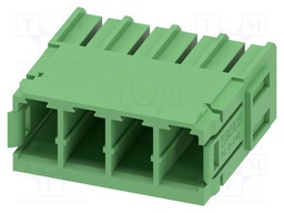 PCB headers, nominal cross section: 6 mm?, color: green, nom