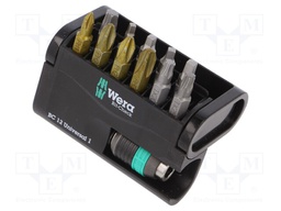 Screwdriver bits; Pcs: 12; Package: plastic case; 25mm