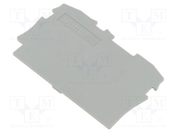 End/partition plate; Application: 2002; grey; Width: 0.8mm