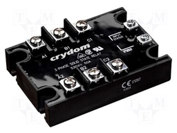 Relay: solid state; Ucntrl: 90÷280VAC; 50A; 48÷530VAC; 3-phase