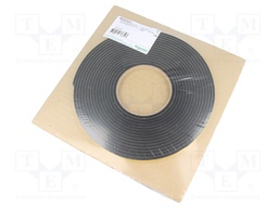 Gasket; rubber; W: 9mm; L: 7m; Spacial SFX,for enclosures; glued