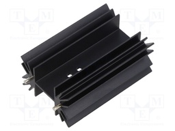 Heatsink: extruded; TO218,TO220,TOP3; black; L: 63.5mm; W: 42mm