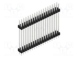 Connector: pin strips; pin header; male; PIN: 36; 2.54mm; THT; 2x18