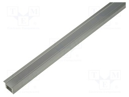 Profiles for LED modules; mat; recessed; L: 2m; aluminium