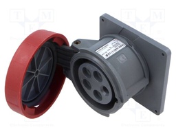 Connector: AC supply 3-phase; socket; female; straight; -25÷40°C