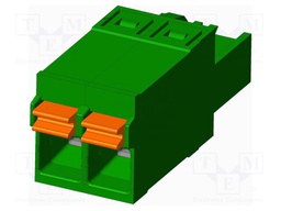 Connector: pluggable terminal block; plug; female; straight; 12A