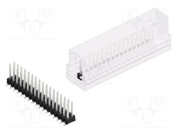 Connector: pin strips; pin header; male; PIN: 34; 2.54mm; SMT; 2x17