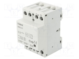 Contactor: 4-pole installation; NC + NO x3; 24VAC; 63A; DIN; IKA